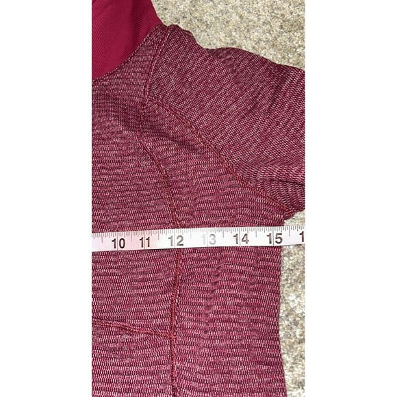 Lululemon Runderful Half Zip Pullover Berry Rumble Bordeaux Drama Yoga Run 6 - Picture 10 of 10